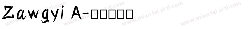 Zawgyi A字体转换